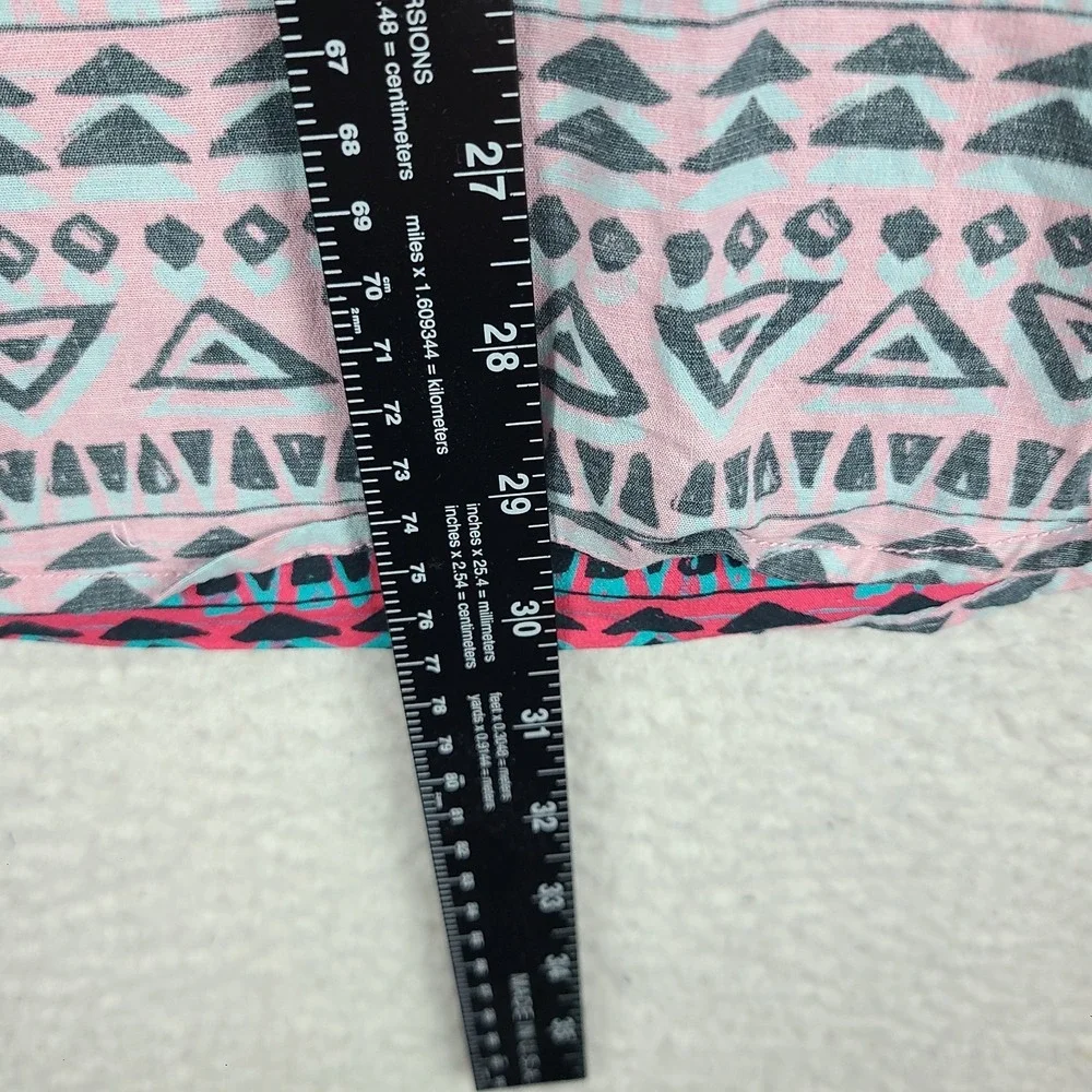 Chubbies Polo Shirt Mens Large‎ Blue Purple Hawaiian Aztec Aloha Short Sleeve